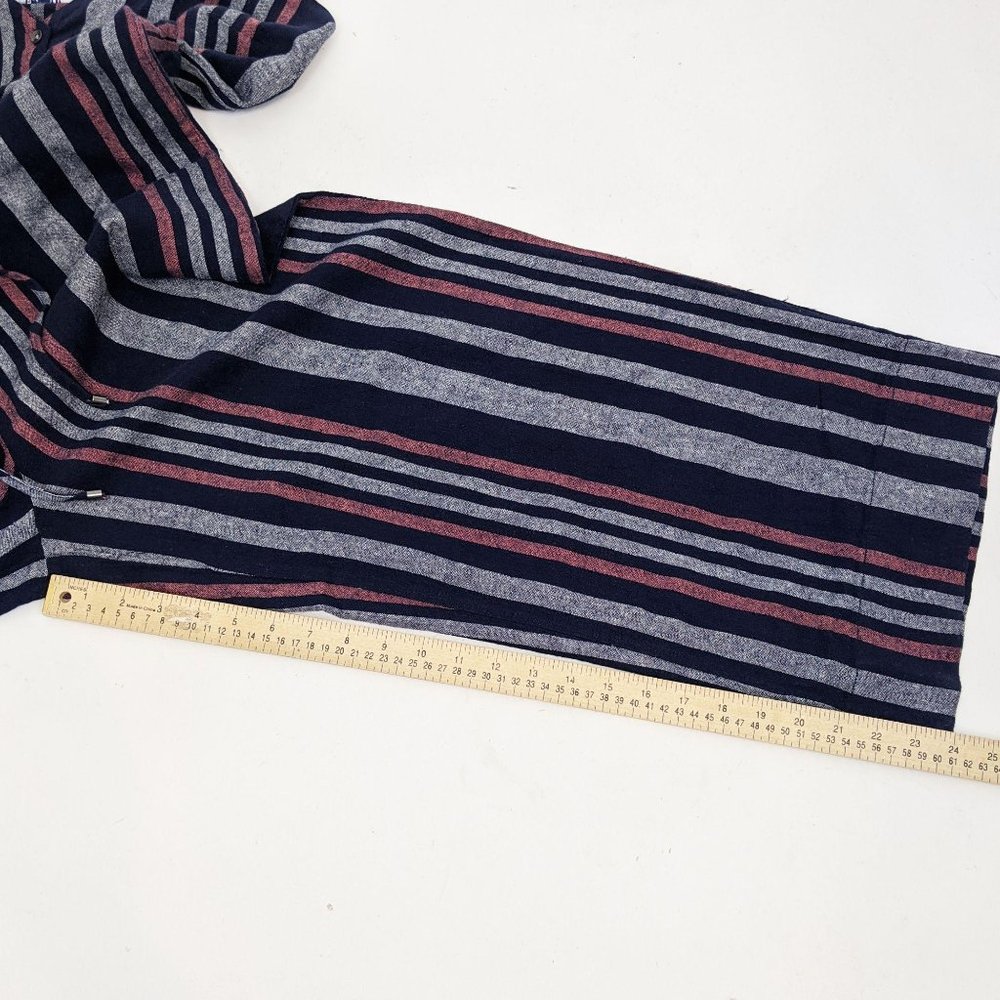 Splendid Linen Striped Jumpsuit NEW M Navy Pink NWT - Picture 10 of 12